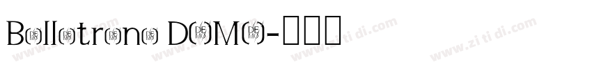 Bellatrone DEMO字体转换